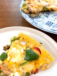 休みの朝のオープンオムレツ-レシピのメイン写真