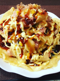 お好み焼きパフェ!(^^)!-レシピのメイン写真