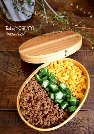 お弁当に簡単!三色丼弁当-レシピのメイン写真