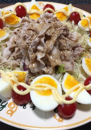 冷しゃぶ彩りサラダ!(^^)!-レシピのメイン写真