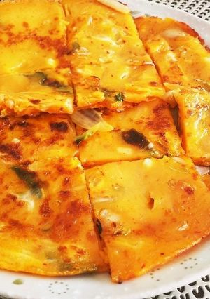 【カルシウム】チーズキムチチヂミ-レシピのメイン写真