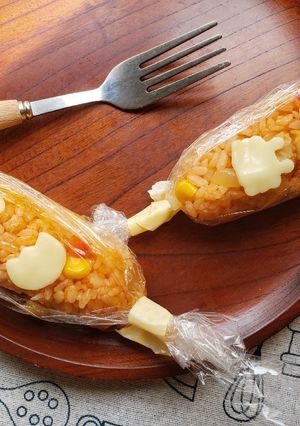 ポーク缶でケチャップライススティック握り-レシピのメイン写真