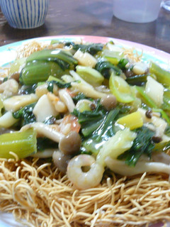 青梗菜皿うどん-レシピのメイン写真
