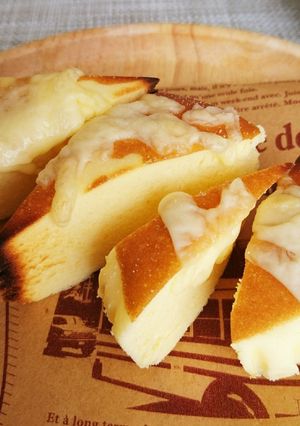 チーズ蒸しケーキのチーズトースト♪-レシピのメイン写真