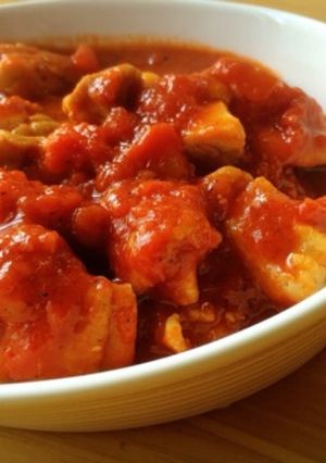 トマト缶で簡単☆鶏もも肉のトマト煮-レシピのメイン写真