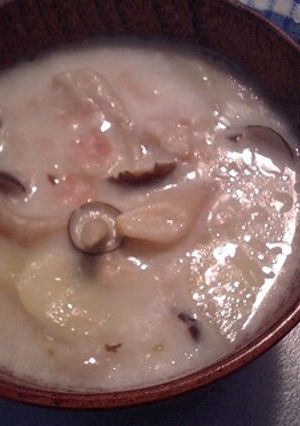 じゃがいもとしめじのミルクスープ-レシピのメイン写真