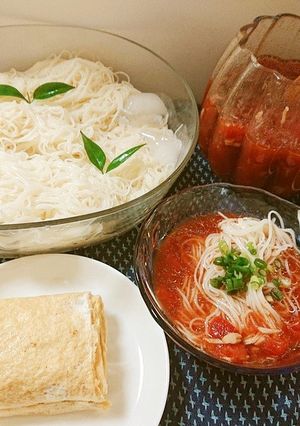ツナトマトそうめん-レシピのメイン写真