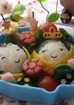 ひな祭りキャラ弁-レシピのメイン写真