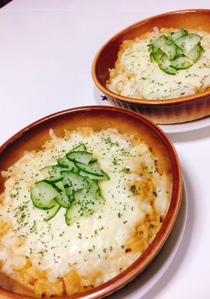 簡単タマゴご飯チーズ焼き-レシピのメイン写真