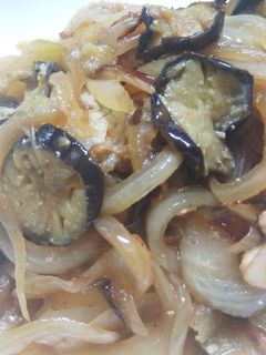 簡単すぎ!茄子と豚肉と玉ねぎ炒め-レシピのメイン写真