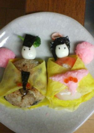 ひな祭りのお雛様-レシピのメイン写真