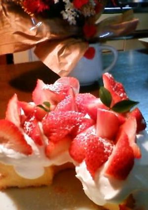 春苺のシフォンケーキ-レシピのメイン写真