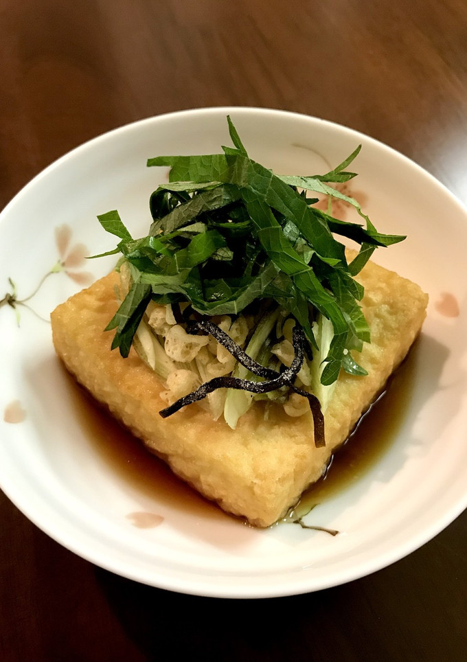 簡単！茗荷&大葉で厚揚げポン酢-レシピのメイン写真