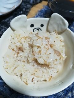 簡単!なめ茸とツナの炊き込みご飯-レシピのメイン写真