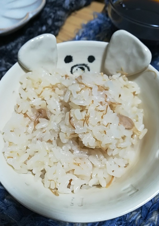 簡単！なめ茸とツナの炊き込みご飯-レシピのメイン写真