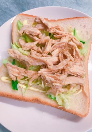 朝食やお弁当に！棒棒鶏風 サンドイッチ-レシピのメイン写真
