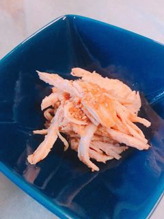 レンチン!鶏むね肉の棒棒鶏風和え物-レシピのメイン写真