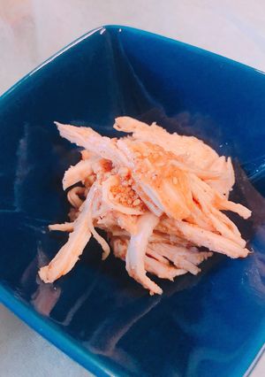 レンチン！鶏むね肉の棒棒鶏風和え物-レシピのメイン写真