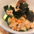 納豆ときゅうりの辛味和え
