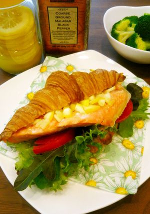 銀鮭の蜂蜜塩レモンサンド-レシピのメイン写真