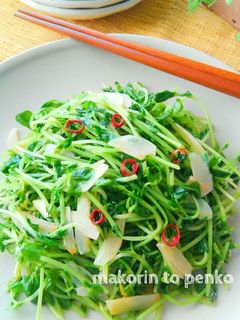 5分で簡単!節約*豆苗の中華炒め-レシピのメイン写真