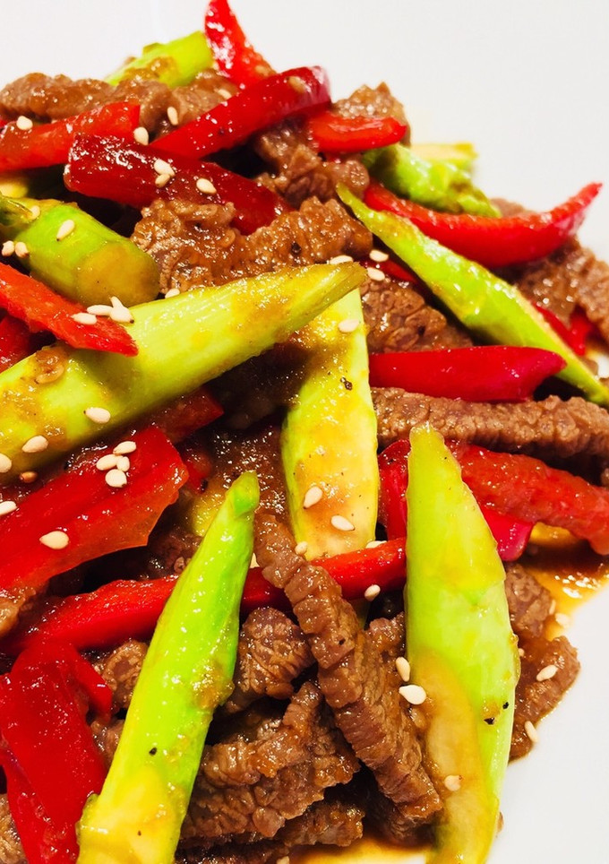 漬け牛肉と彩り野菜の焼肉風炒め-レシピのメイン写真