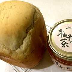 รูปของ いい香り♡柚子茶で米粉入り食パン