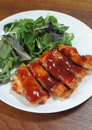 チキンステーキピリ辛ケチャップソース-レシピのメイン写真
