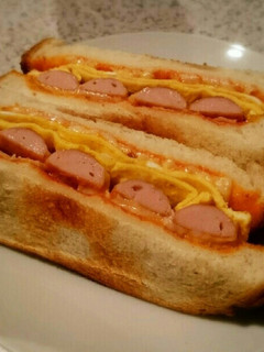 魚肉ソーセージのトーストサンド-レシピのメイン写真