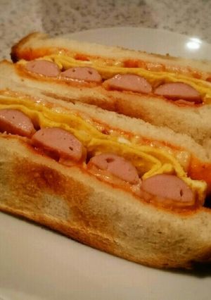 魚肉ソーセージのトーストサンド-レシピのメイン写真