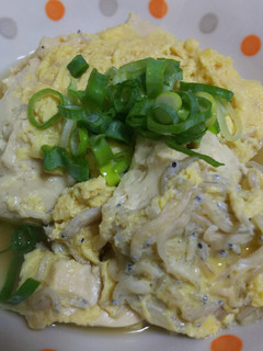 おっさんのシラスと豆腐の柳川風-レシピのメイン写真