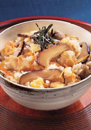 椎茸の煮物で美味しい炊き込みご飯-レシピのメイン写真