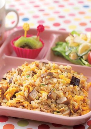 椎茸の煮物で美味しいチャーハン-レシピのメイン写真
