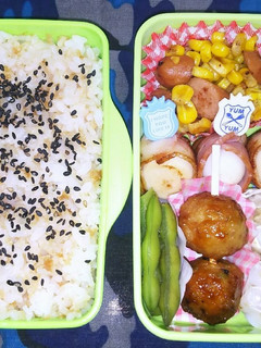 中1男子お弁当★'18/8/20-レシピのメイン写真