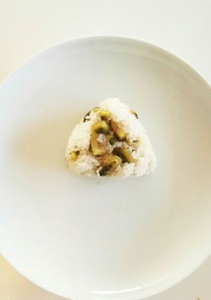 ゴーヤの佃煮のおにぎり-レシピのメイン写真