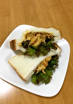 コロネーションチキンサンド-レシピのメイン写真