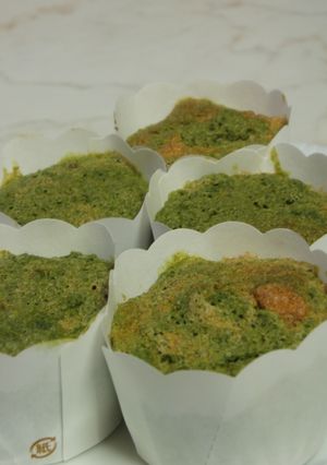 抹茶と黒砂糖のおからケーキ♪-レシピのメイン写真