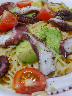 タコと彩り野菜の冷製パスタ-レシピのメイン写真