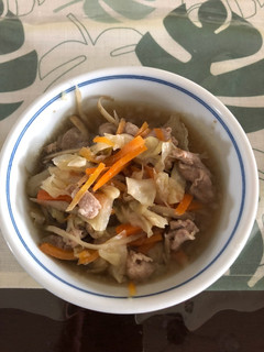 簡単、豚こまごぼう人参キャベツ煮。-レシピのメイン写真