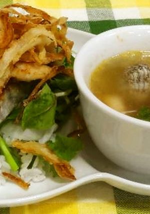 夏の爽やかサラダ丼&ピリッと魚介スープ-レシピのメイン写真