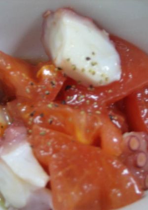 すし酢でトマトとたこのマリネ-レシピのメイン写真