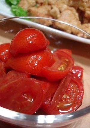 お手軽調味料で★おいしいトマトマリネ-レシピのメイン写真