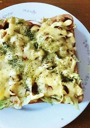 お好み焼き風トースト-レシピのメイン写真