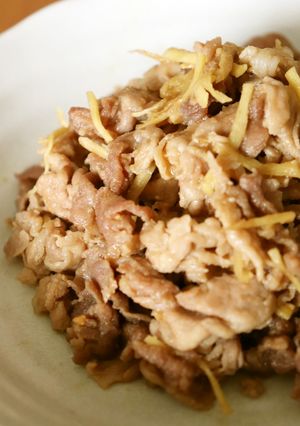 朝昼夕♪豚肉(切落し)の時雨煮~味噌味~-レシピのメイン写真