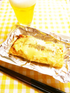 ☺おつまみマンガ飯♪油揚げのチーズ焼き☺-レシピのメイン写真