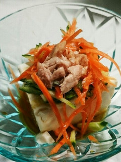 夏にさっぱり豆腐のサラダ-レシピのメイン写真