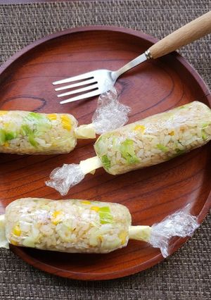 ツナコーンキャベツバターライススティック-レシピのメイン写真