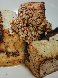 自家製焼き豆腐の味噌胡麻添え-レシピのメイン写真