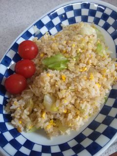 ぱらぱら レタスチャーハン5分-レシピのメイン写真