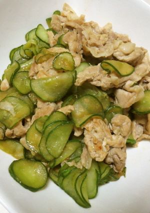 豚肉とキュウリの炒め物-レシピのメイン写真